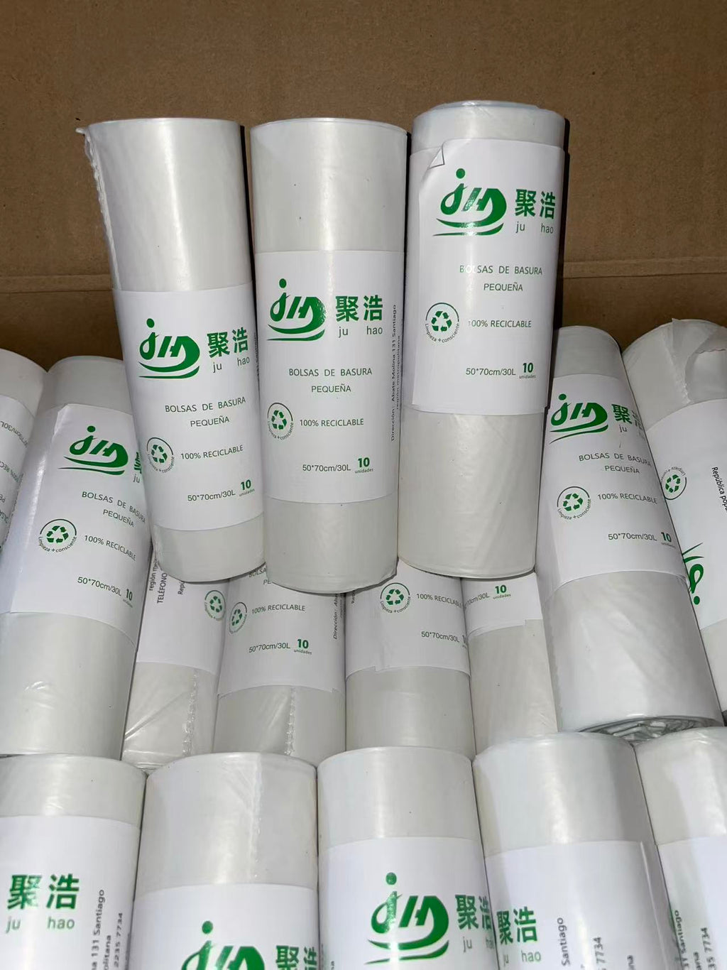 Bolsas de Basura Ju hao 50x70 - 100 rollos